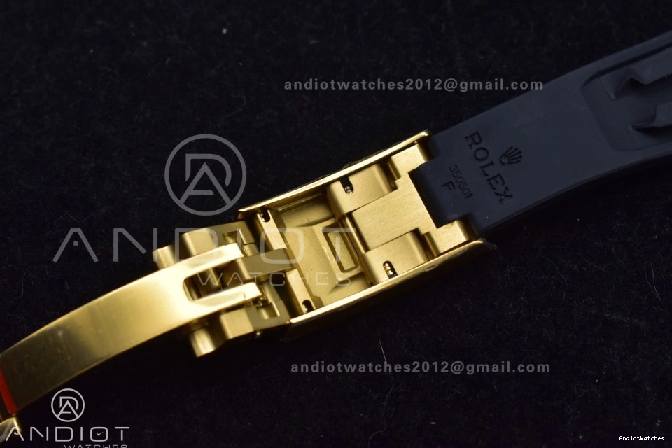 807 Oysterflex SH4131 Daytona 1:1 YG (Weighted) V6 QF on 126518 Black Best Edition Strap Sophisticated Dial 1223